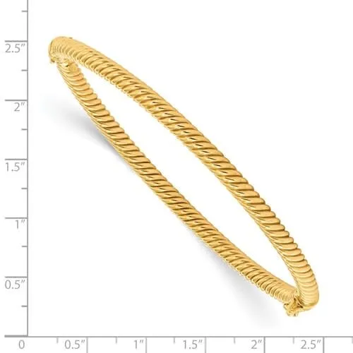 10K Yellow Gold Twisted Bangle