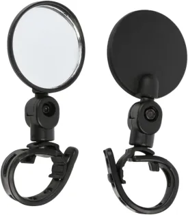2Pcs Road Bike Mirror Adjustable Rotatable Rearview Mirrors for Bicycles and Motorcycles Durable Easy Install Enhance Safety