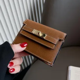 Accordion Multi-Pocket Leather Wallet