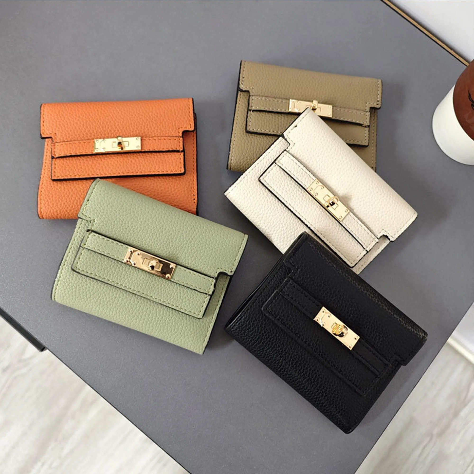 Accordion Multi-Pocket Leather Wallet
