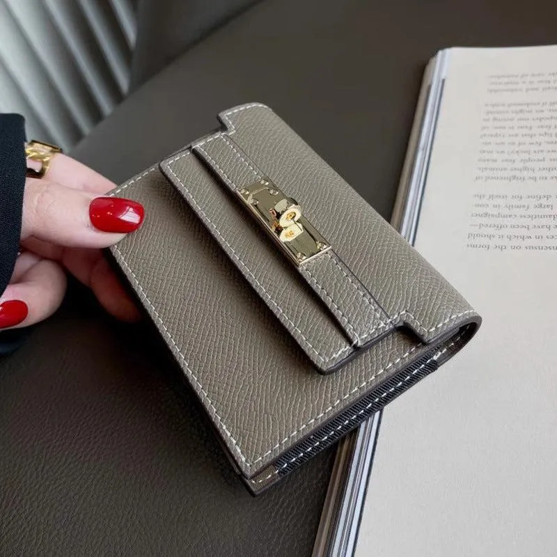 Accordion Multi-Pocket Leather Wallet