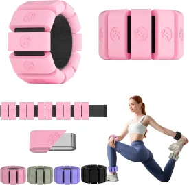 Adjustable Wrist Weights for Women Men, Leg Weights for Women 0.75lb-1lb Each for Walking, Yoga, Dance, Barre, Gym