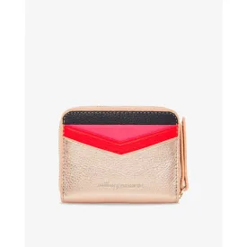 Alexis Zip Purse - Rose Gold Multi