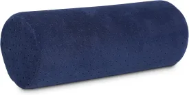 AllSett Health Round Cervical Roll Cylinder Bolster Pillow with Removable Washable Cover, Ergonomically Designed for Head, Neck, Back, and Legs || Ideal for Spine and Neck Support, Navy