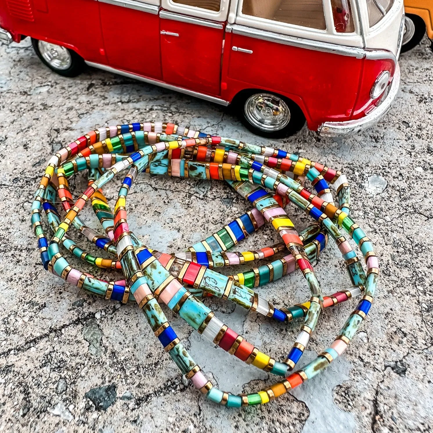 Aloha - stackable stretch bracelet