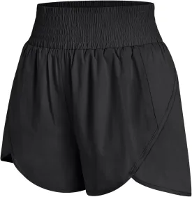 AUTOMET Womens Athletic Shorts High Waisted Running Pants Gym Workout Casual Sport Clothes with Pockets 2025