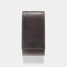 Barenia Dark Brown Leather Watch Pouch