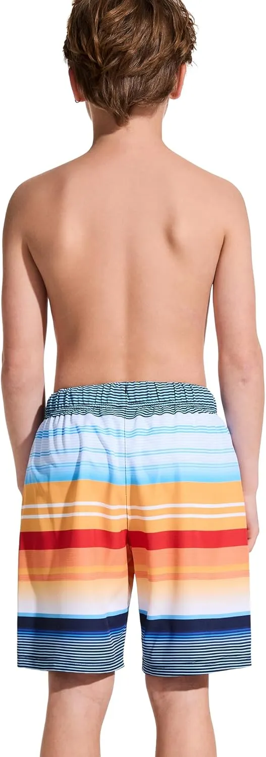 Boys Swim Trunks Toddler Swim Shorts Quick Dry Comfort Bathing Suit Sun Protection Swimwear with Pockets 2-16 Years