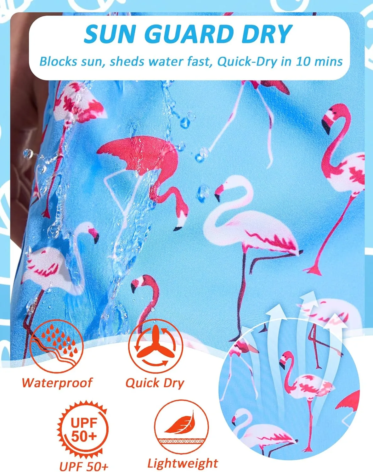 Boys Swim Trunks Toddler Swim Shorts Quick Dry Comfort Bathing Suit Sun Protection Swimwear with Pockets 2-16 Years