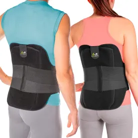 BraceAbility LSO Back Brace for Herniated, Degenerative & Bulging Disc Pain Relief, Sciatica, Spine Stenosis | Medical Lumbar Support Device for Post Surgery & Fractures with Hot/Cold Therapy (4XL)