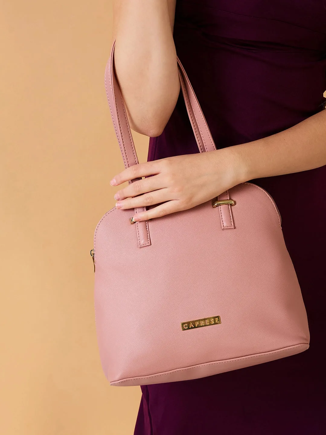 Caprese Afra Satchel Small Blush