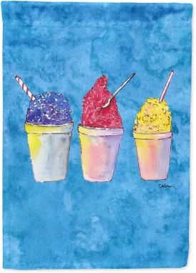 Caroline's Treasures 8780CHF Snowballs and Snowcones House Flag Large Porch Sleeve Pole Decorative Outside Yard Banner Artwork Wall Hanging, Polyester, House Size, Multicolor