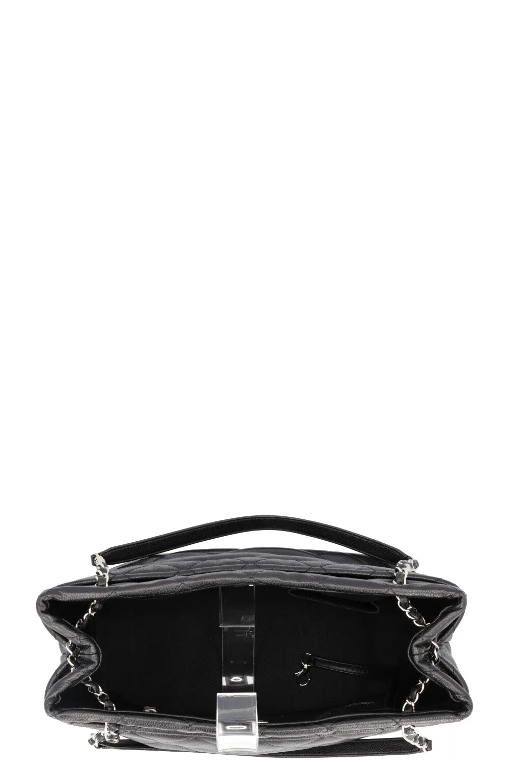CHANEL Timeless Shopping Tote Bag Caviar Black