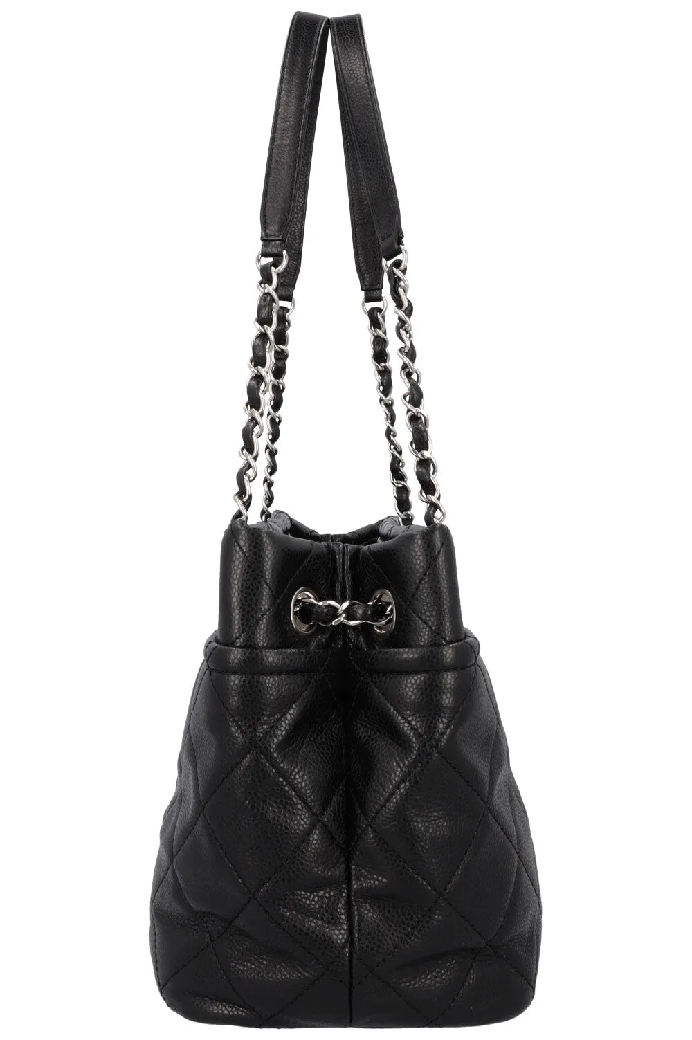 CHANEL Timeless Shopping Tote Bag Caviar Black