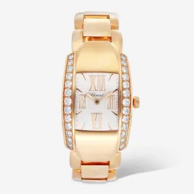 Chopard La Strada 18K Rose Gold Diamond Quartz Ladies Watch 419398-5001