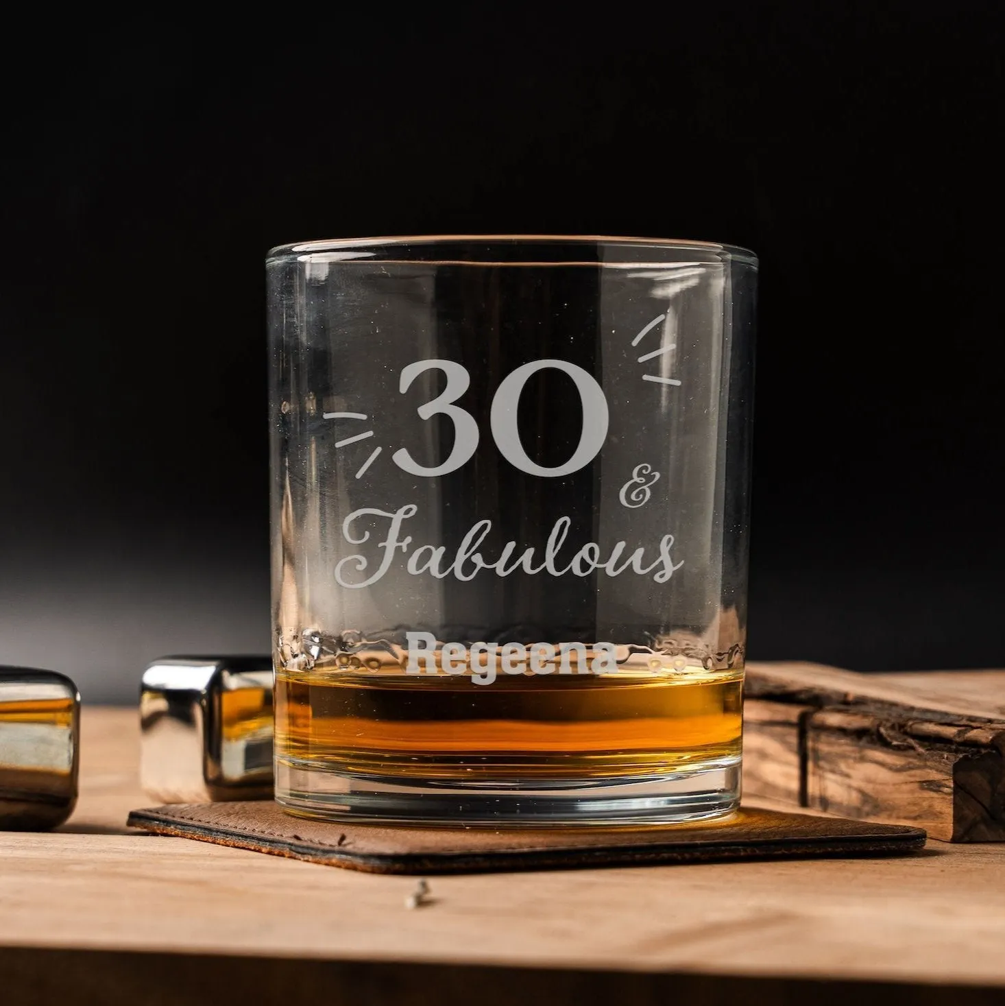 Custom Awesome Since Birthday Lowball Glasses