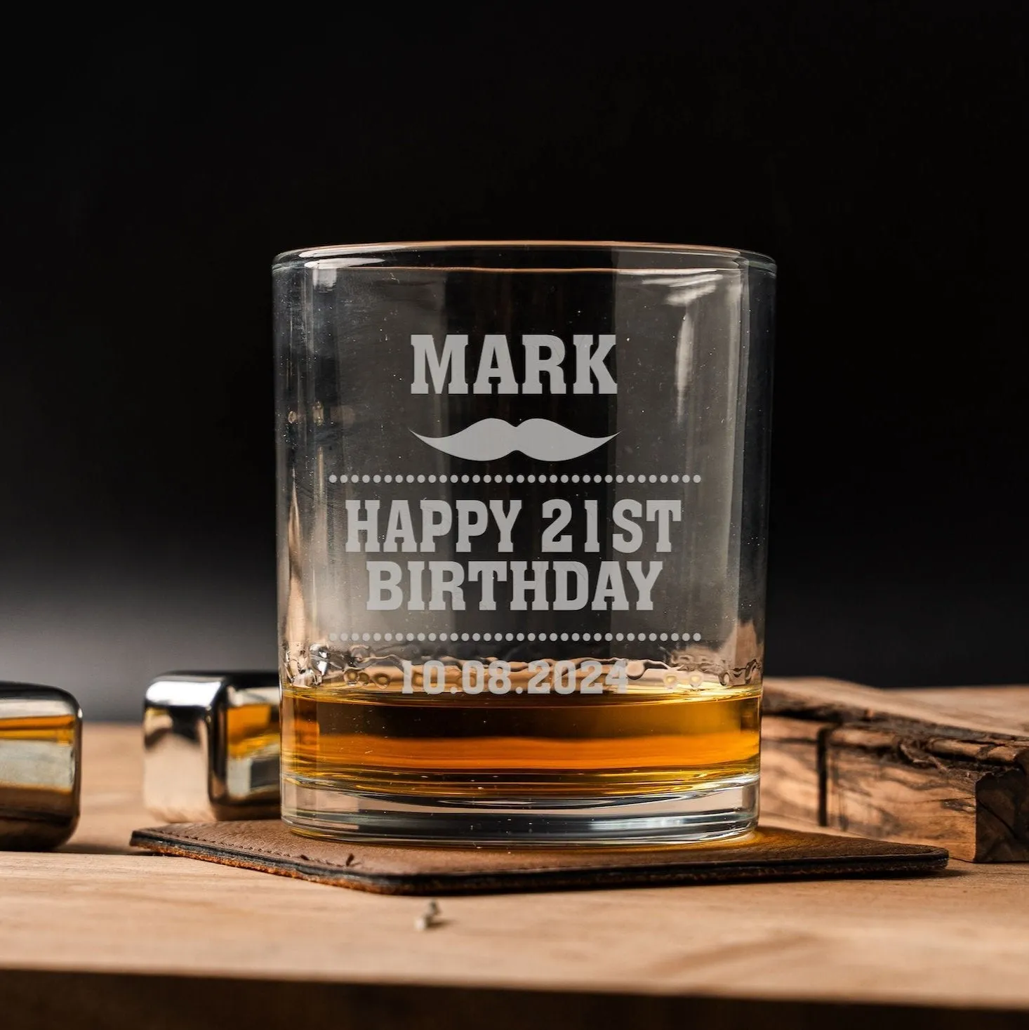 Custom Awesome Since Birthday Lowball Glasses