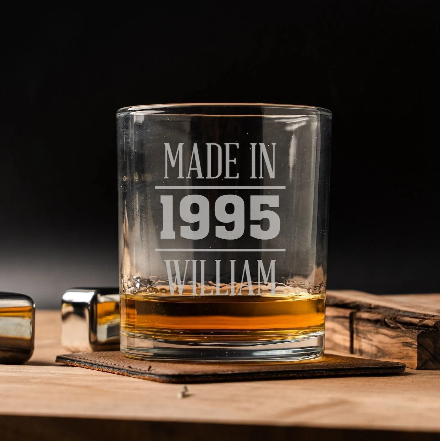 Custom Awesome Since Birthday Lowball Glasses