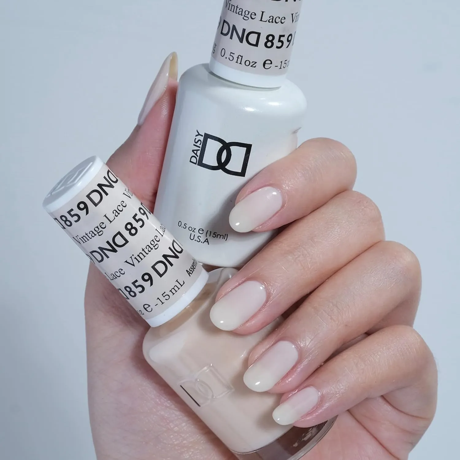 DND Gel Polish Set, Sheer Collection, UV/LED GelPolish and Air Dry Nail Lacquer, Matching Chip-Free Polish Duo, 0.5 Fl Oz Each
