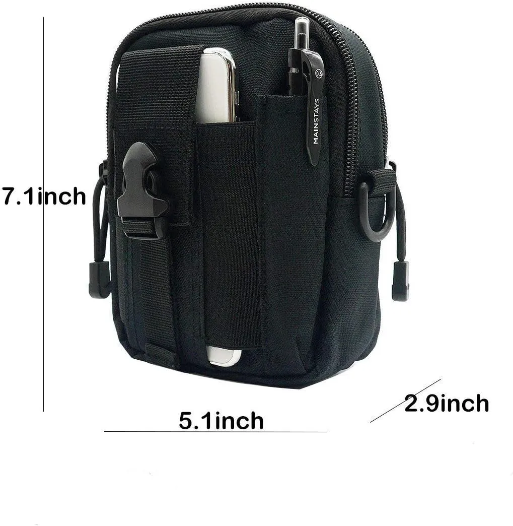 Hainan Mens Bag Accessories Belt Fanny Pack Waist Pouch Backpack Tactical Mini Black 