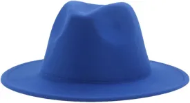 Hats for Women Luxury Fedora Hat Women Panama Solid Wide Brim Winter Men Hat Black White Formal Wedding Hat