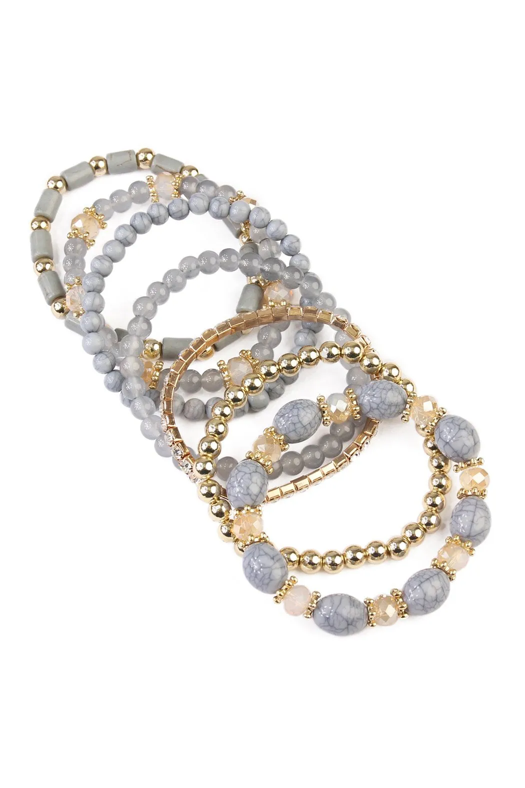 Hdb1802 - Multibead Stackable Bracelet