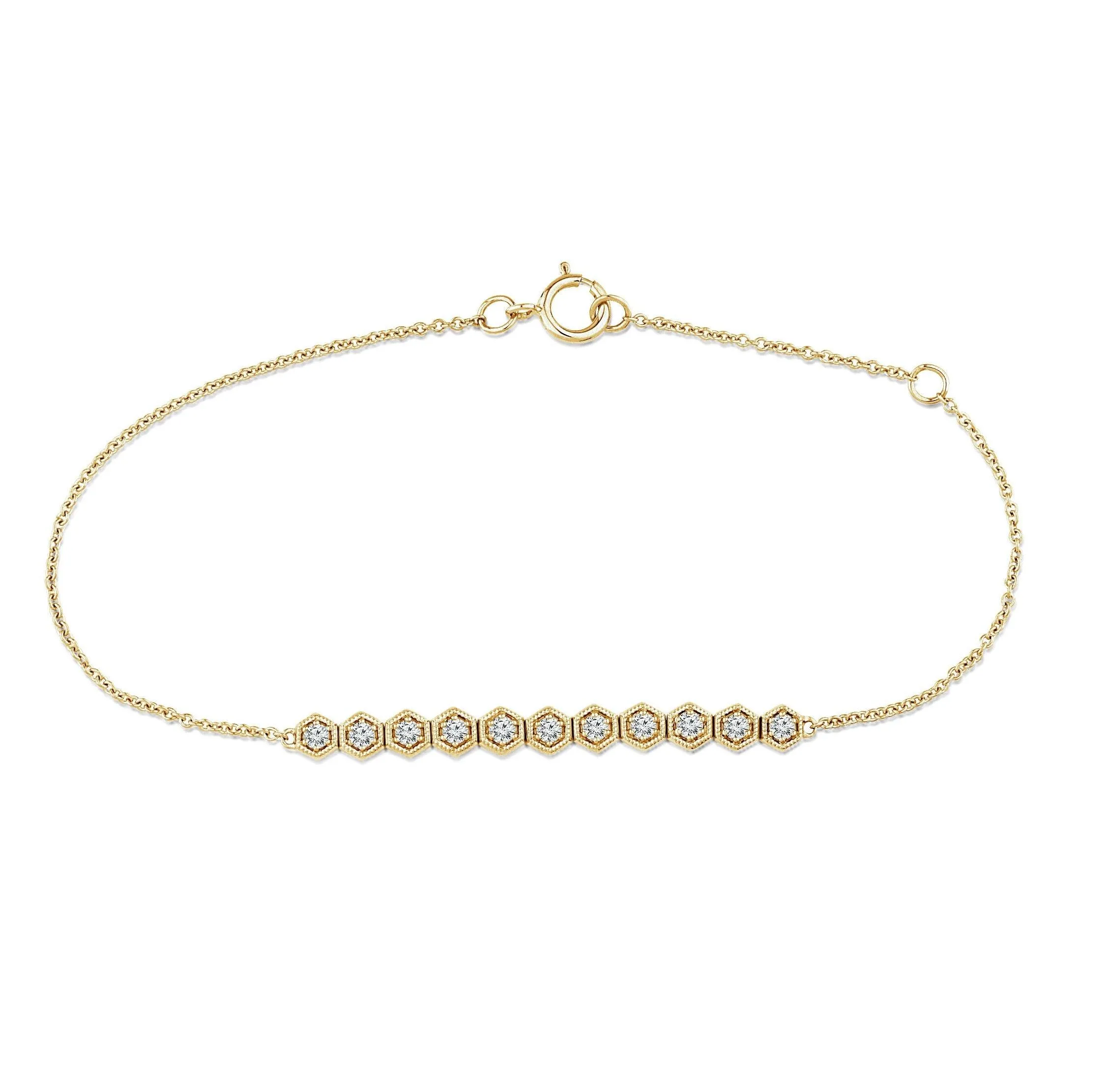 Honeycomb Diamond Bracelet