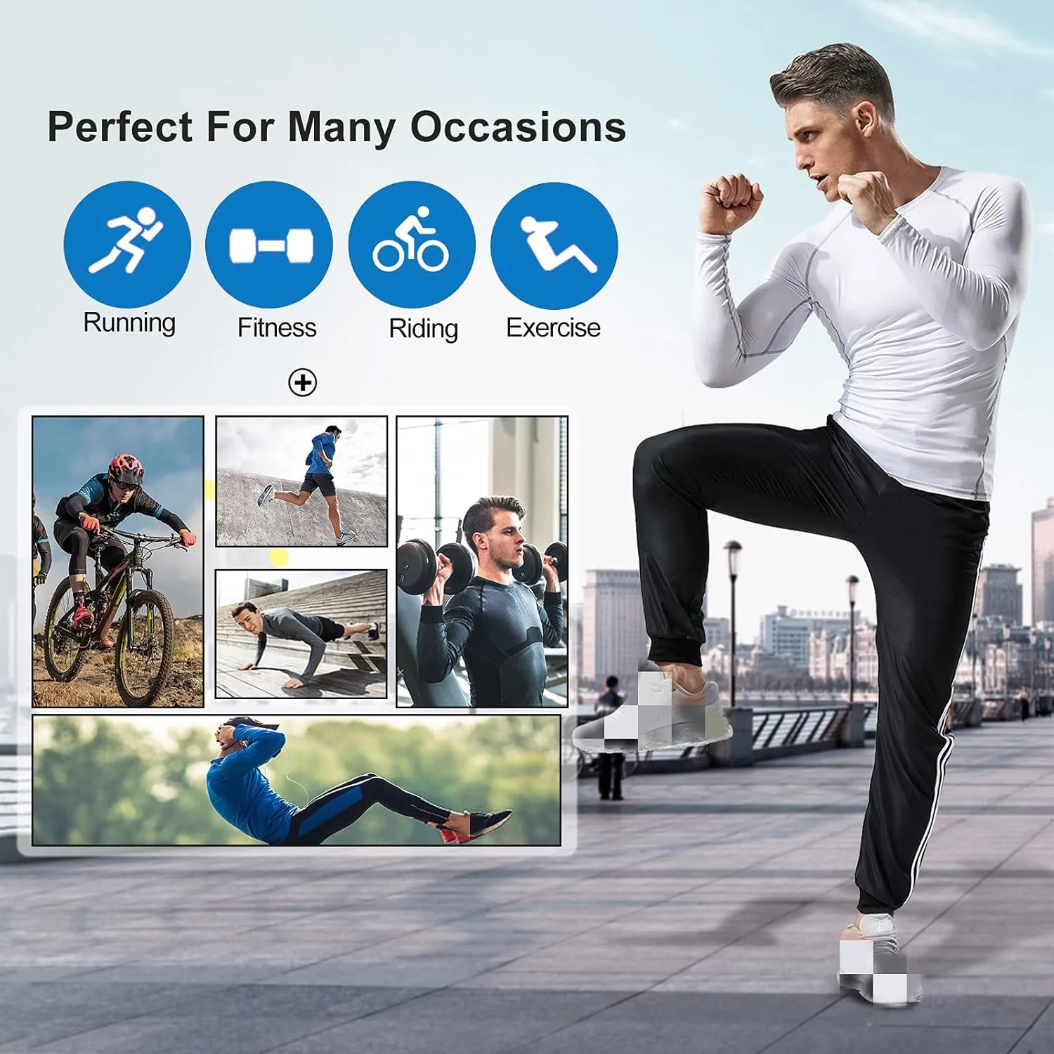 Men's Compression Long Sleeve Athletic Workout Shirt