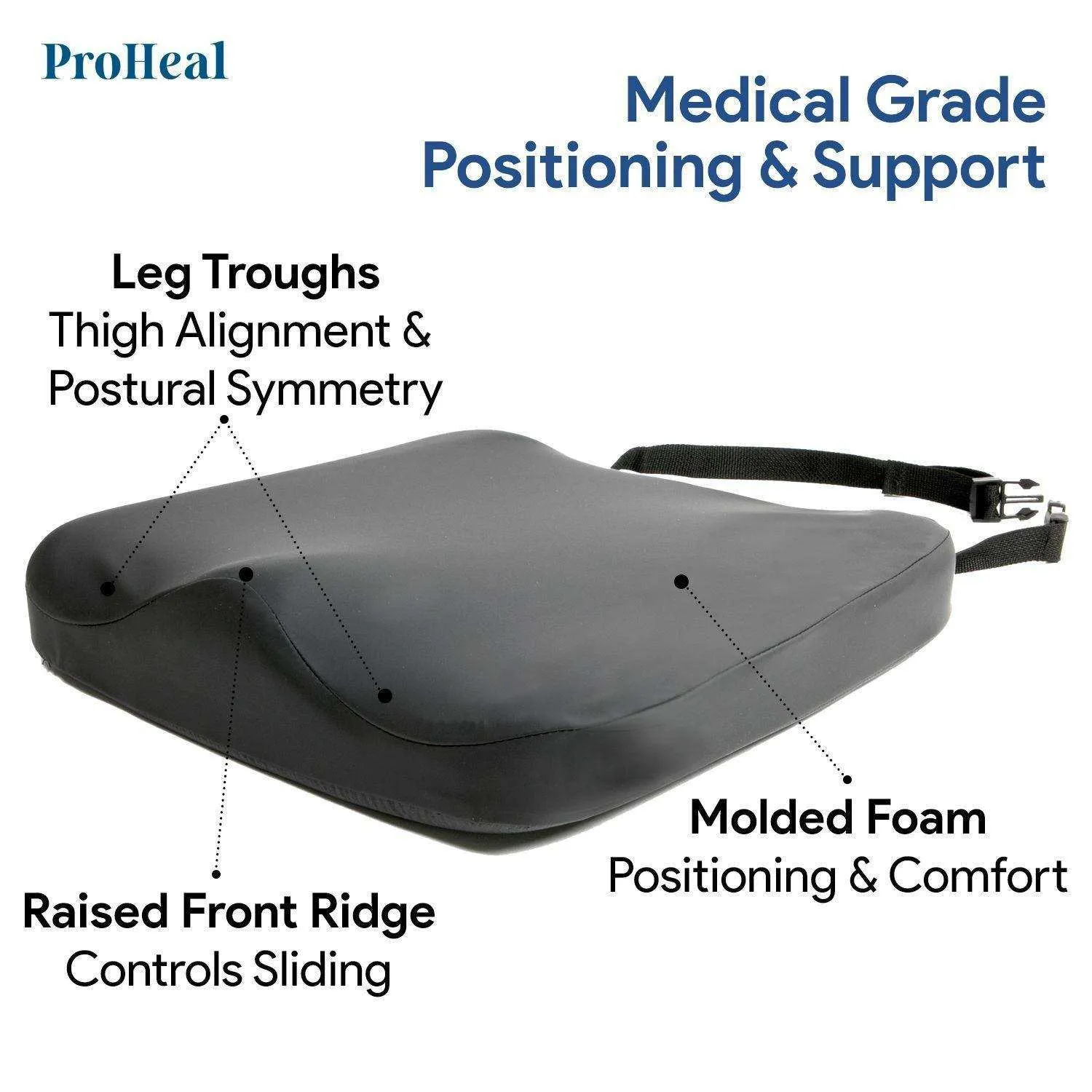 Molded Foam Seat Cushion - Pressure Sensitive For Comfort & Superior Support