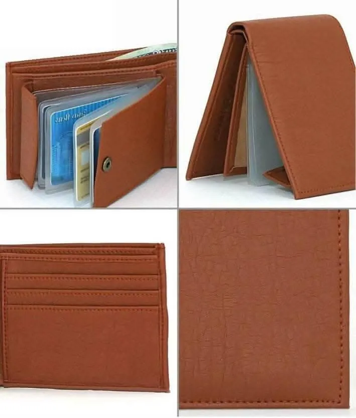 Multispace ALBUM BROWN /TAN Wallet 8 Card Slots