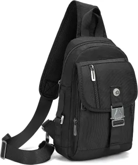 NICGID Sling Bag Chest Shoulder Backpack Crossbody Bags for Tablet Laptop Outdoor Hiking Men Women