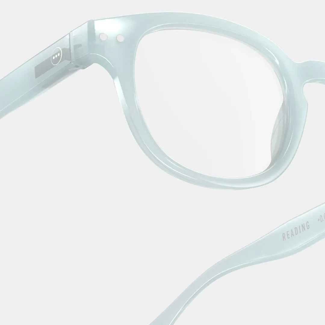 Reading Glasses  1 Square in Misty Blue Style C