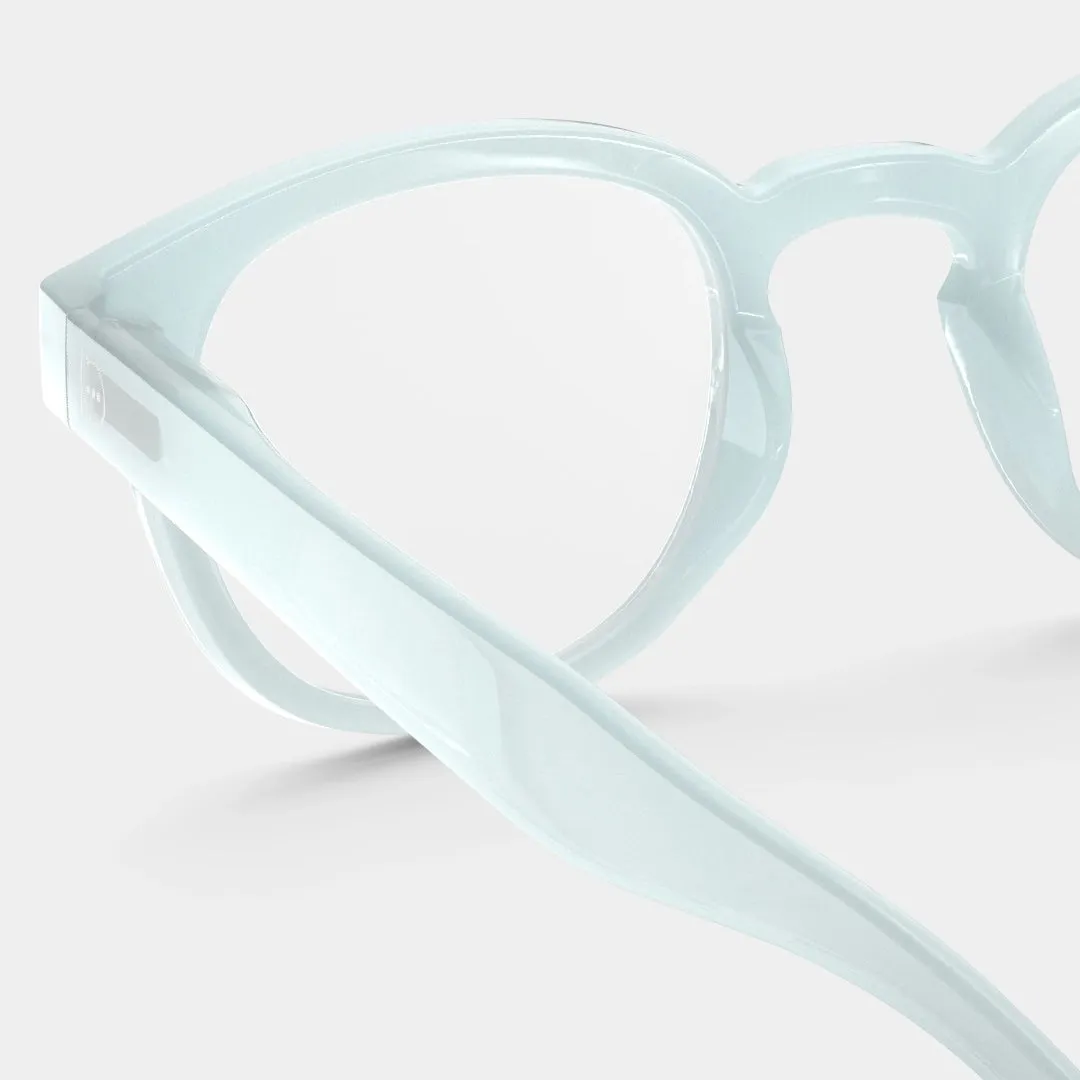 Reading Glasses  1 Square in Misty Blue Style C