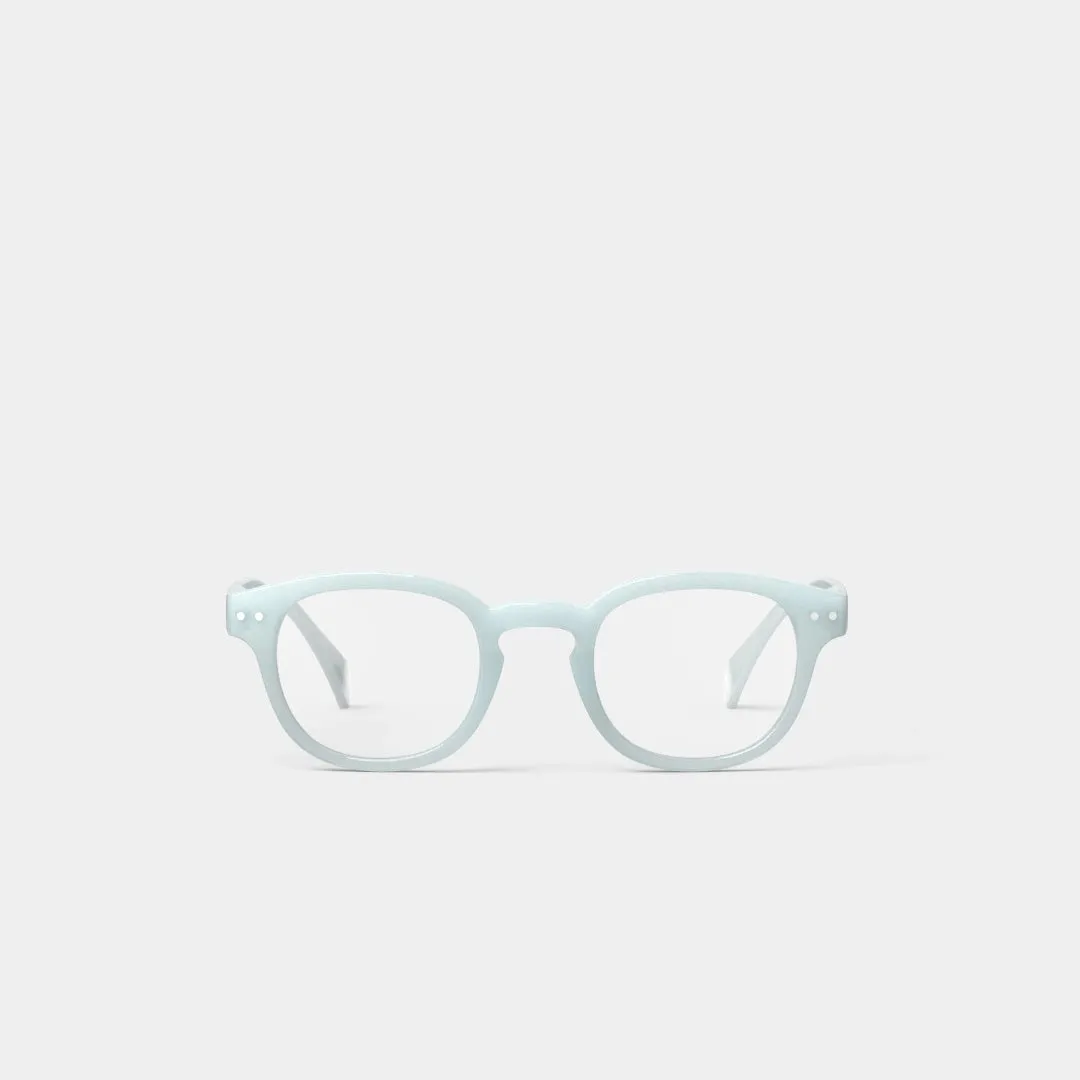 Reading Glasses  1 Square in Misty Blue Style C