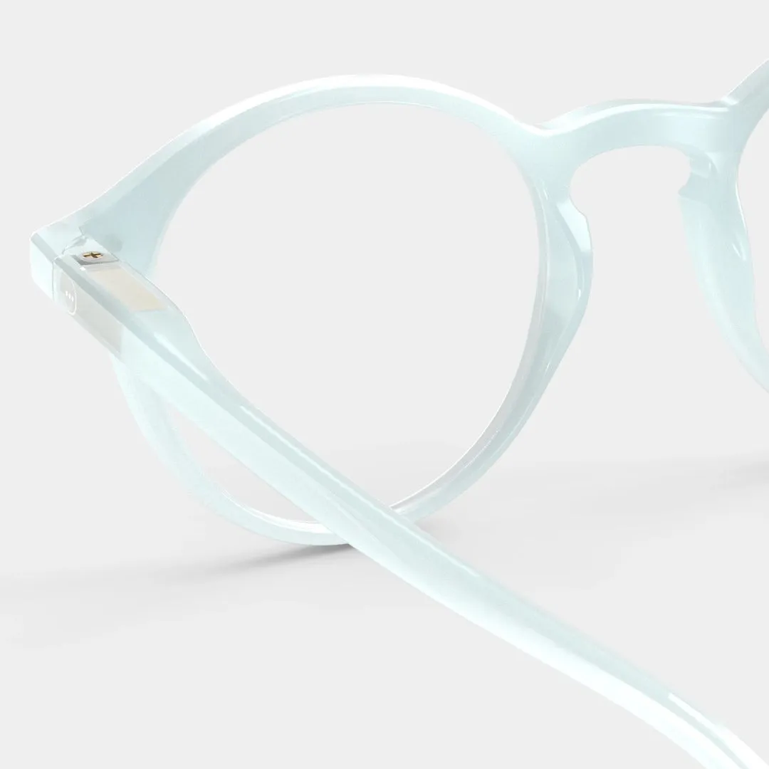 Reading Glasses  1.5 Round in Misty Blue Style D