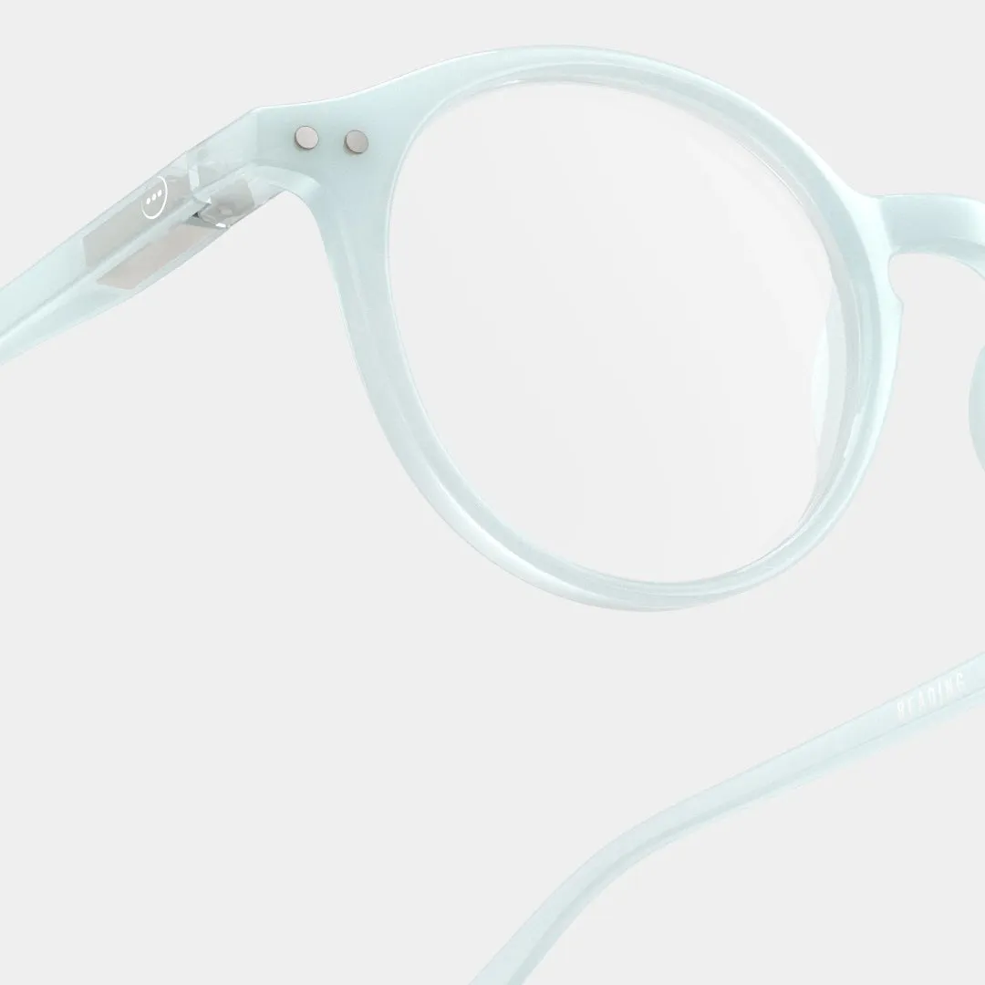 Reading Glasses  1.5 Round in Misty Blue Style D