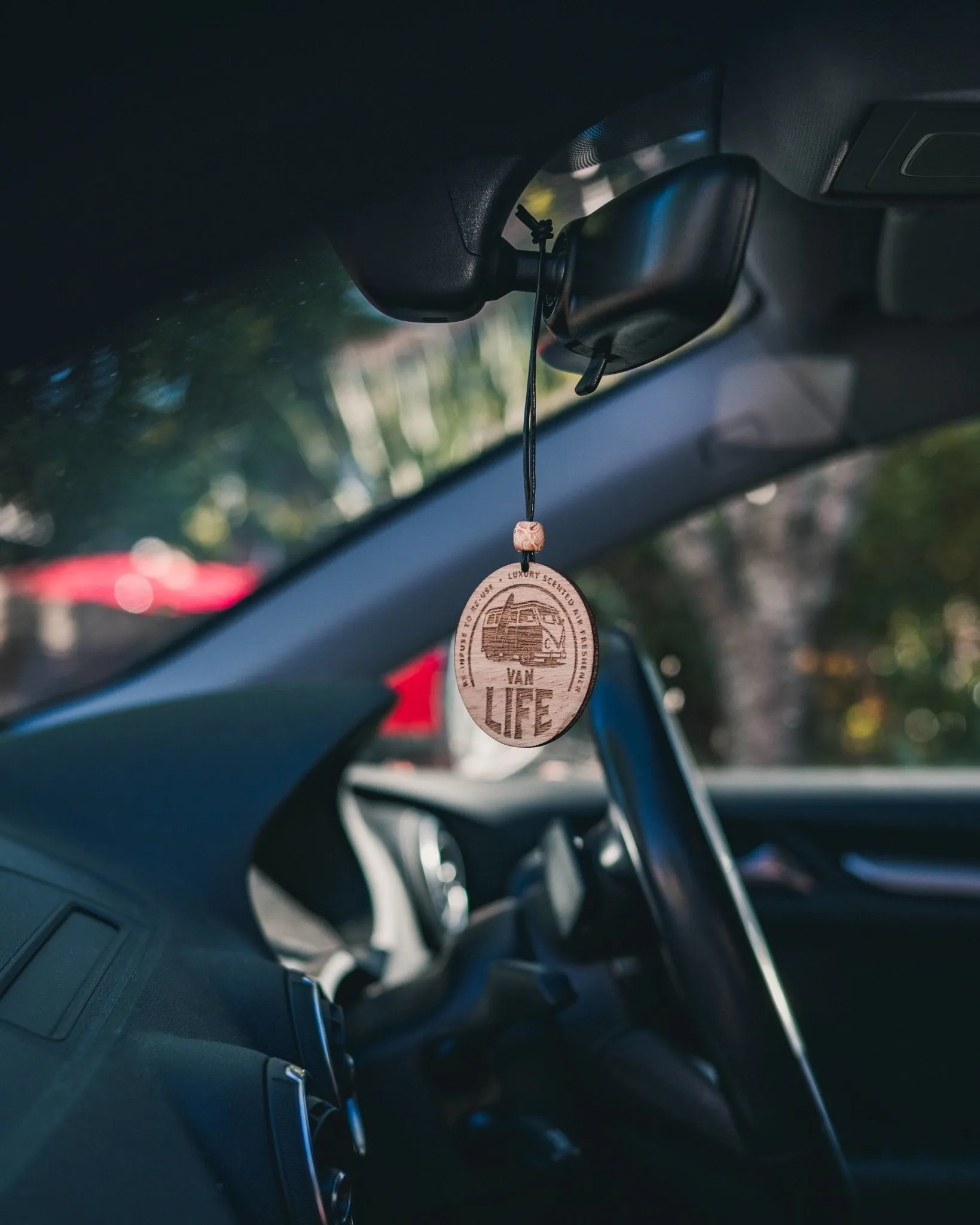 Reusable Car Air Freshener - Wood car air freshener Disc