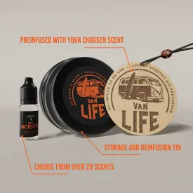Reusable Car Air Freshener - Wood car air freshener Disc