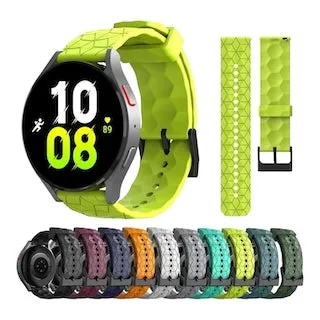 Samsung Galaxy Watch 4 Classic (42mm & 46mm) compatible Silicone Football Pattern Watch Straps