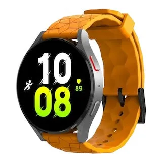 Samsung Galaxy Watch 4 Classic (42mm & 46mm) compatible Silicone Football Pattern Watch Straps