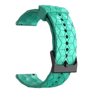 Samsung Galaxy Watch 4 Classic (42mm & 46mm) compatible Silicone Football Pattern Watch Straps