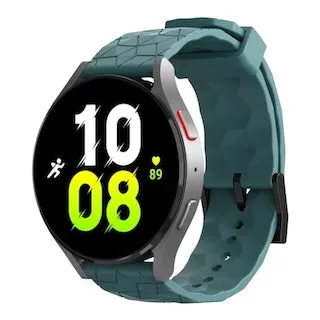 Samsung Galaxy Watch 4 Classic (42mm & 46mm) compatible Silicone Football Pattern Watch Straps