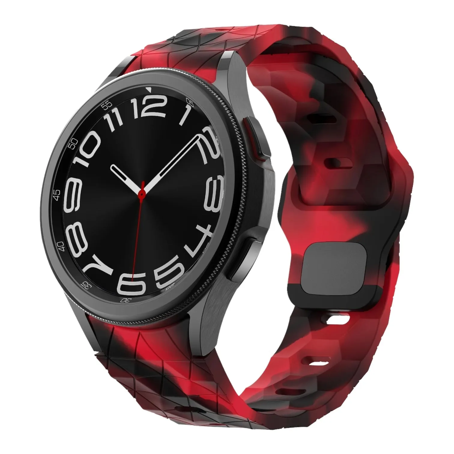 Samsung Galaxy Watch 4 Classic (42mm & 46mm) compatible Silicone Football Pattern Watch Straps