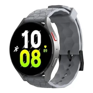 Samsung Galaxy Watch 4 Classic (42mm & 46mm) compatible Silicone Football Pattern Watch Straps