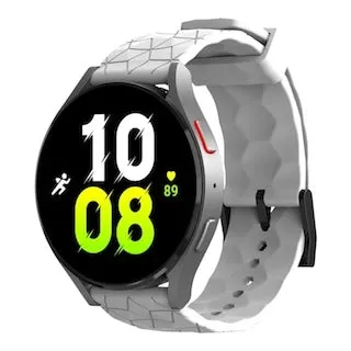 Samsung Galaxy Watch 4 Classic (42mm & 46mm) compatible Silicone Football Pattern Watch Straps