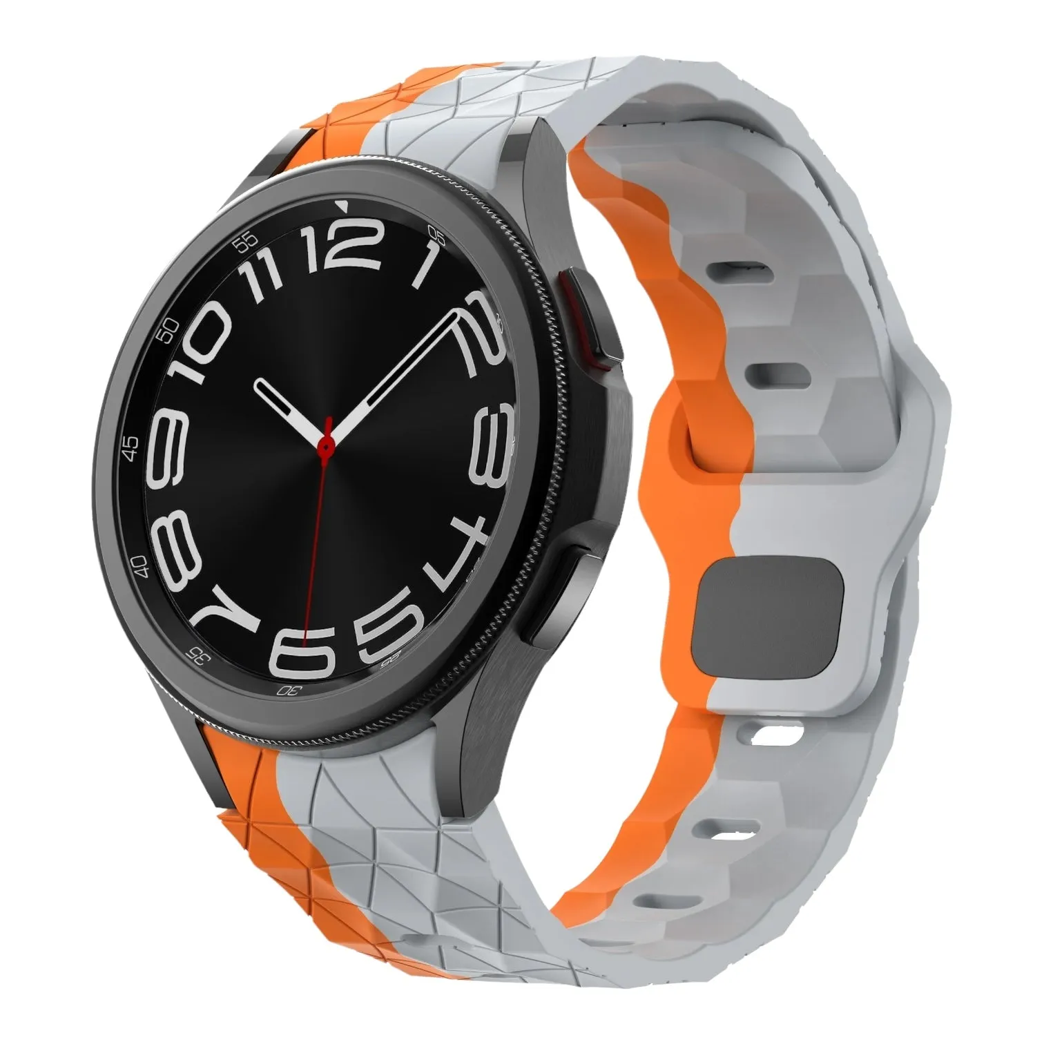 Samsung Galaxy Watch 4 Classic (42mm & 46mm) compatible Silicone Football Pattern Watch Straps