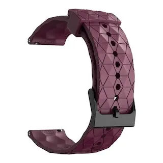Samsung Galaxy Watch 4 Classic (42mm & 46mm) compatible Silicone Football Pattern Watch Straps