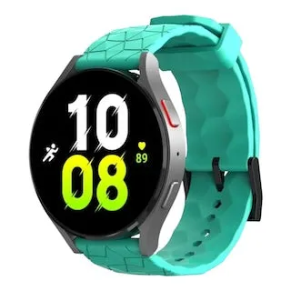 Samsung Galaxy Watch 4 Classic (42mm & 46mm) compatible Silicone Football Pattern Watch Straps