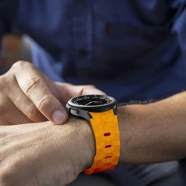 Samsung Galaxy Watch 4 Classic (42mm & 46mm) compatible Silicone Football Pattern Watch Straps