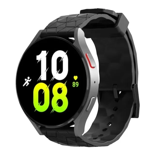 Samsung Galaxy Watch 4 Classic (42mm & 46mm) compatible Silicone Football Pattern Watch Straps